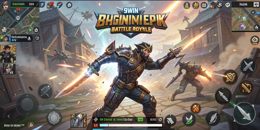 Gameplay intens dan seru dalam 9WIN Battle Royale.