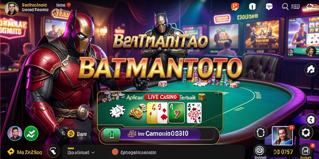 Tampilan gameplay Live Casino yang menarik di BATMANTOTO.