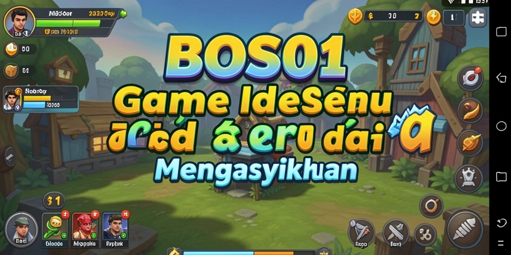 Screenshot permainan BOS01 menampilkan karakter beraksi dalam game Idle.