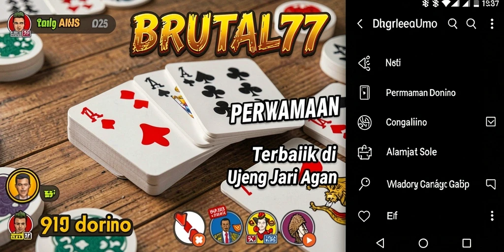 Tampilan gameplay BRUTAL77 yang seru dan penuh warna.