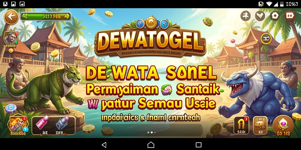Tampilan menarik gameplay DEWATOGEL yang santai dan menyenangkan.