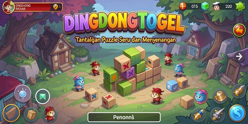 Screenshot gameplay DINGDONGTOGEL yang menampilkan tantangan Puzzle seru.