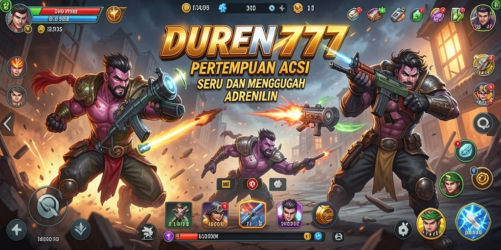 Tangkapan layar DUREN777 menampilkan pertempuran seru dengan aksi mendebarkan.