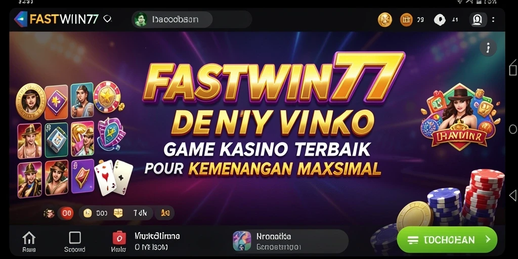 Tampilan menarik dari gameplay FASTWIN77 di dunia Kasino.