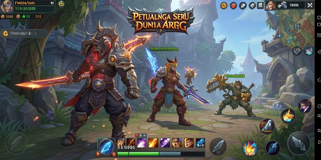 Tampilan gameplay menarik di dunia petualangan ARPG.