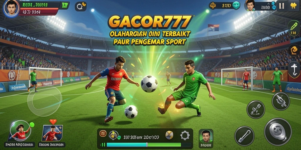 Tampilan menakjubkan dari gameplay GACOR777 yang penuh aksi olahraga.