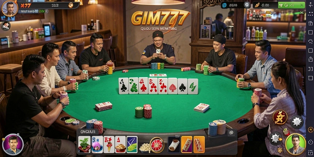 Gameplay seru GIM777 QiuQiu dengan banyak pemain aktif.