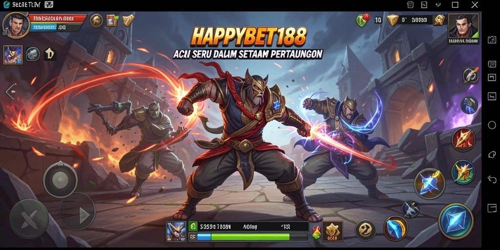 Tampilan action seru dari gameplay HAPPYBET188 yang menegangkan.