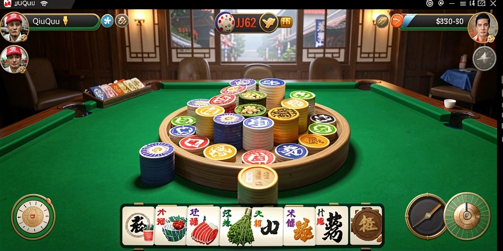 Tampilan gameplay menarik dari JJ62 saat bermain QiuQiu.