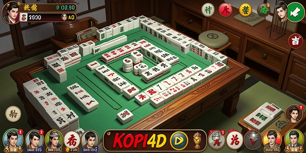Gameplay seru Mahjong KOPI4D dengan grafis menarik.