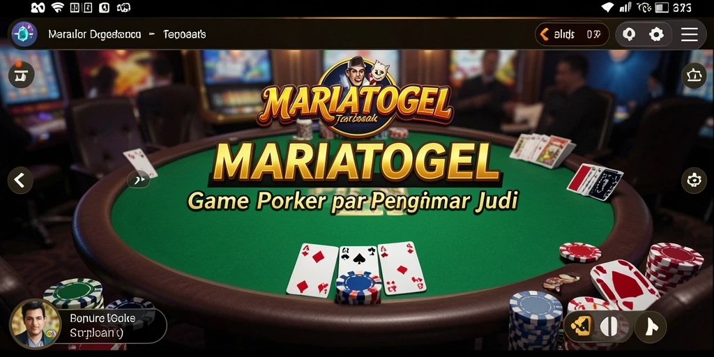 Tampilan gameplay Poker yang menarik di MARIATOGEL.