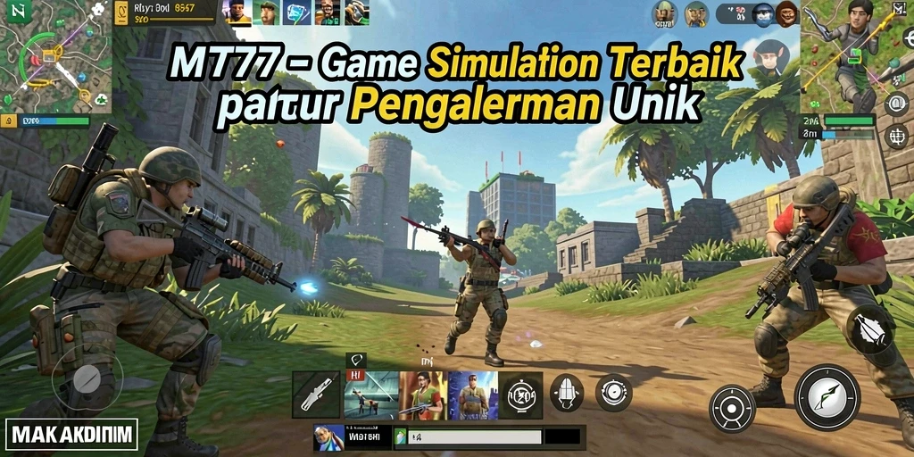 Screenshot gameplay MT777 menunjukkan interaksi seru antar karakter.