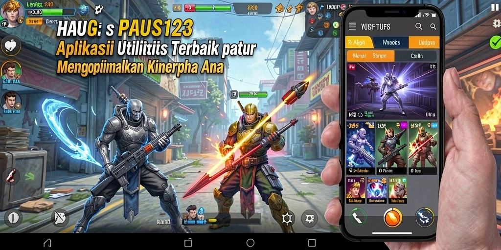 Tampilan utama PAUS123 dengan antarmuka intuitif untuk pengguna.