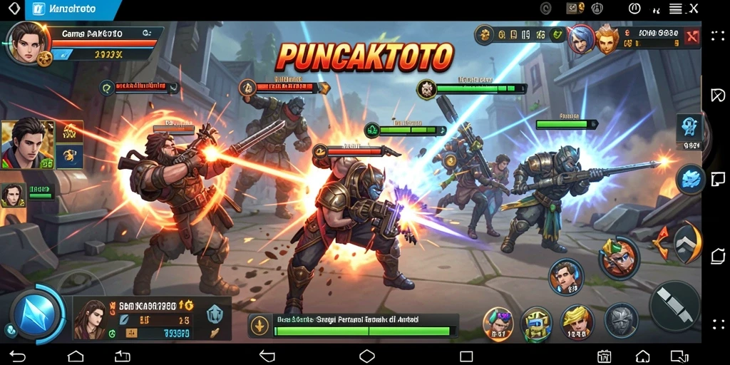Tangkapan layar dari gameplay PUNCAKTOTO yang mengasyikkan dengan pertarungan strategis.