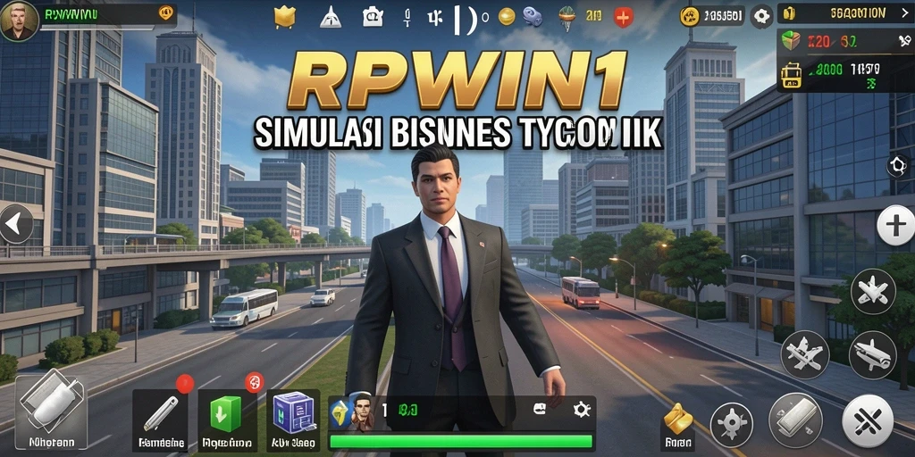 Tampilan gameplay RPWIN1 yang menarik dengan strategi Tycoon.