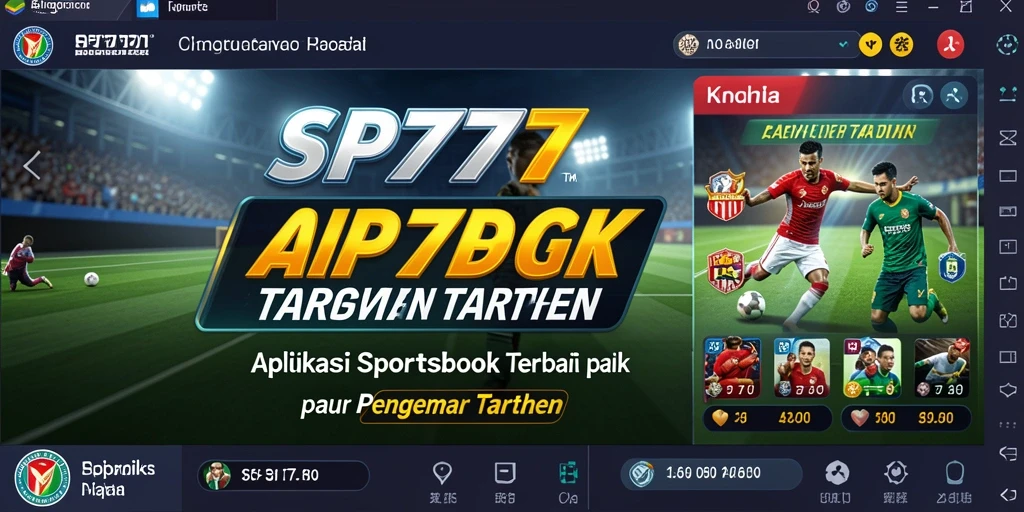 Screenshot utama SP777 menampilkan tampilan menarik dari fitur taruhan olahraga.