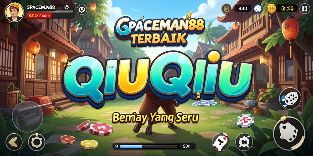 Screenshot SPACEMAN88 menampilkan aksi seru permainan QiuQiu.