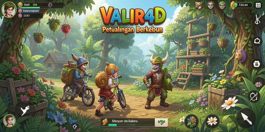 Tampilan gameplay berkebun yang seru dan interaktif dari VALIR4D.