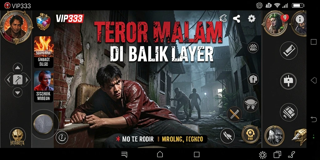 Tangkapan layar gameplay VIP333 dengan suasana menyeramkan.