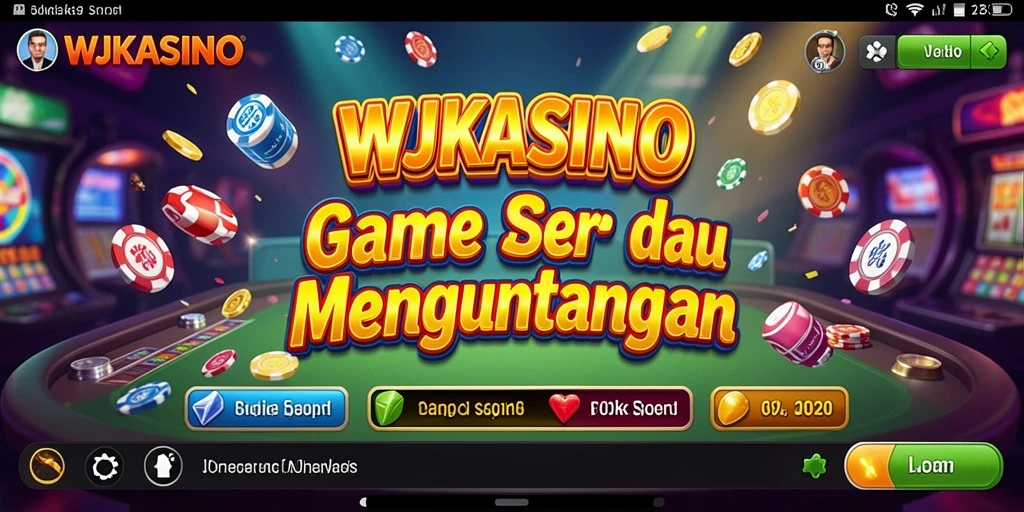 Screenshot gameplay seru dari WJKASINO menampilkan suasana Bingo yang berwarna.